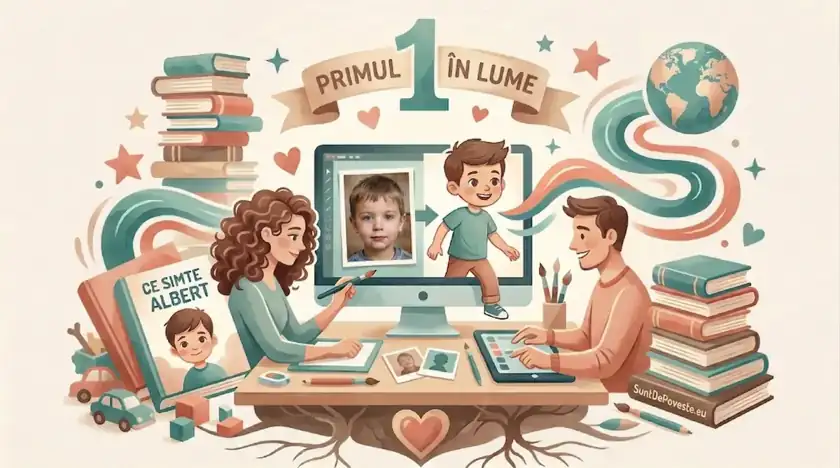 Cum au luat naștere primele cărți personalizate în care copilul chiar seamănă cu eroul principal