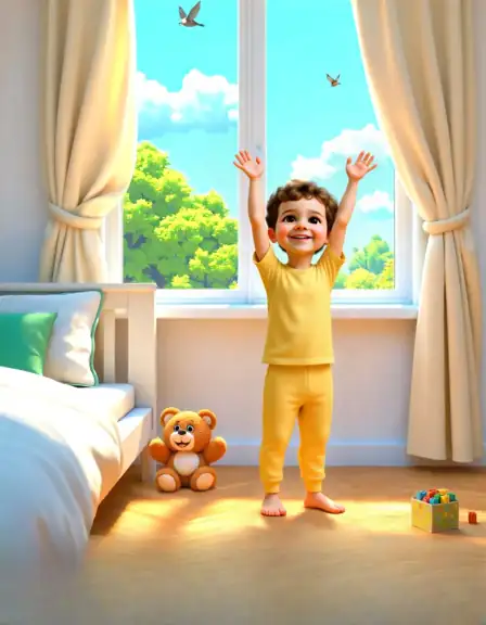 Personaj de carte creat din fotografia copilului