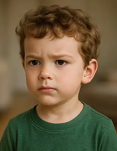 Fotografie copil înainte de personalizare