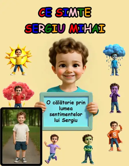 Transformare din fotografie reală în personaj de poveste